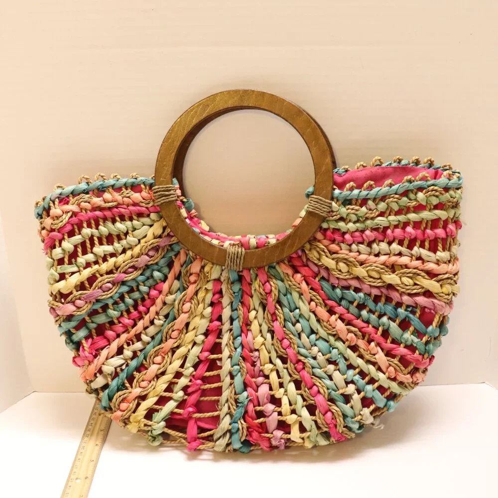 Cappelli Straw Women's Tote Pre-Owned in Good Condition Mulita Color